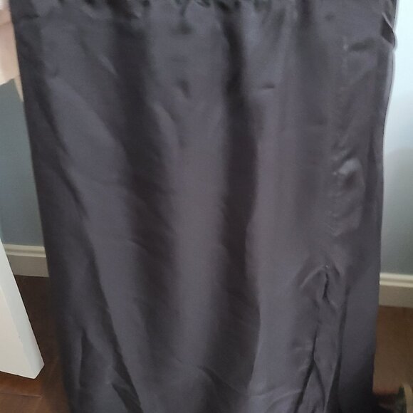 Basic Black Halter Top Open Back Dressy mid Dress Deep Black  Sz 18 - Picture 2 of 5